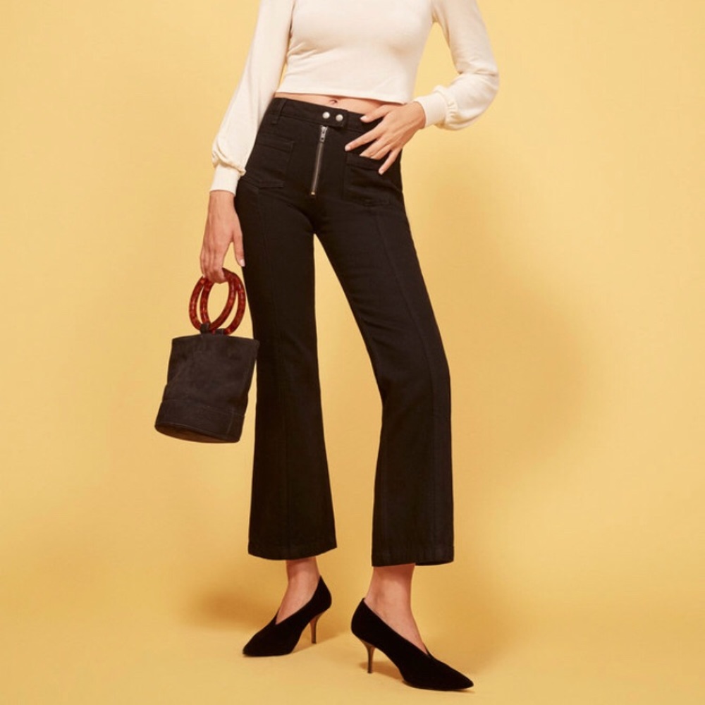 Reformation Elle Zip flare Jeans Size 25, new